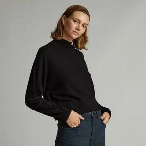 Everlane Cashmere Crop Mockneck Sweater